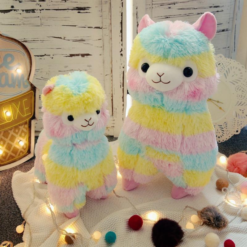 Maliben | No.1 Llama Plush Toy Rainbow Alpaca Soft Cuddly Cotton Animal Christmas Gift