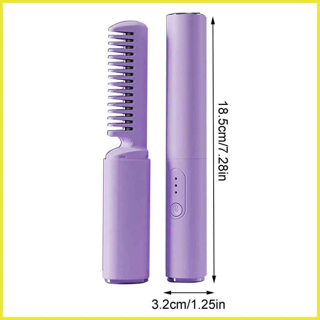 Maliben | Glatzza MIni-Smoothing Brush — Silky Smooth Dream Hair in 60 Seconds That Captivates All Eyes!