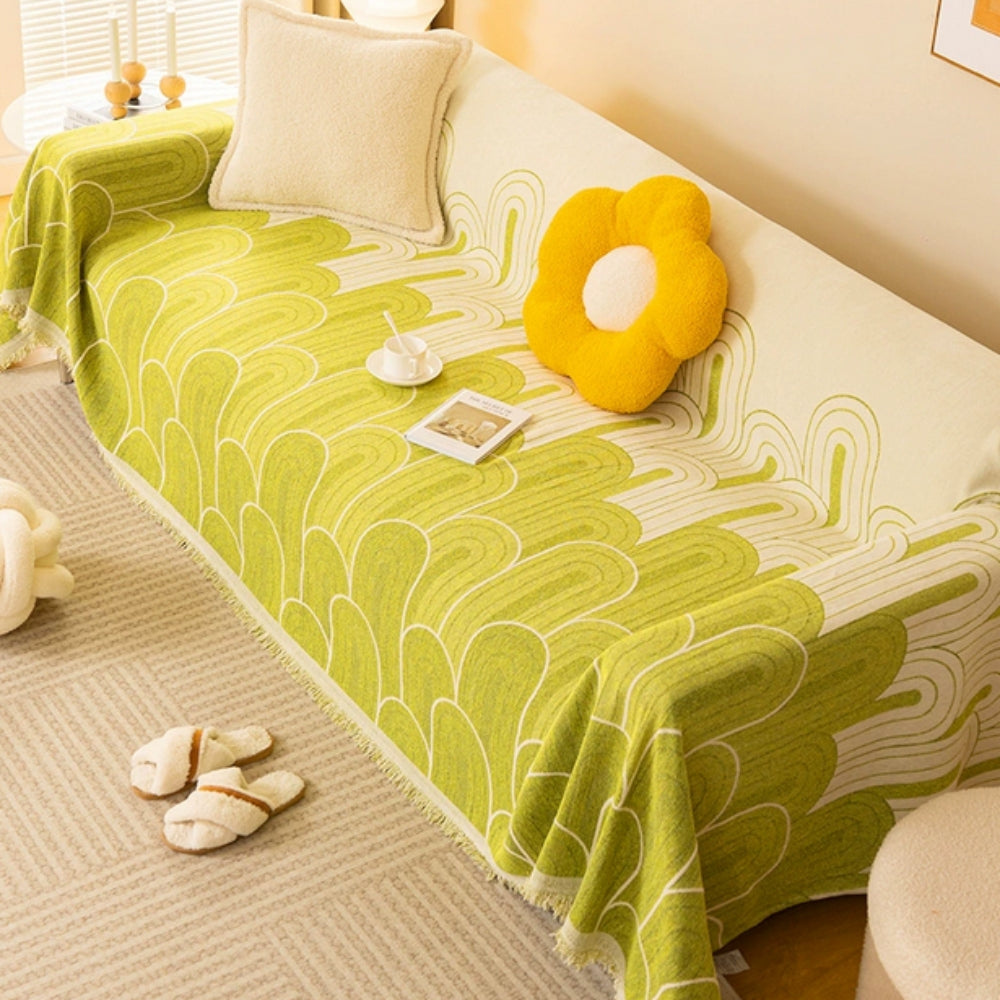Maliben | Rainbow Arches Chenille Sofa Cover