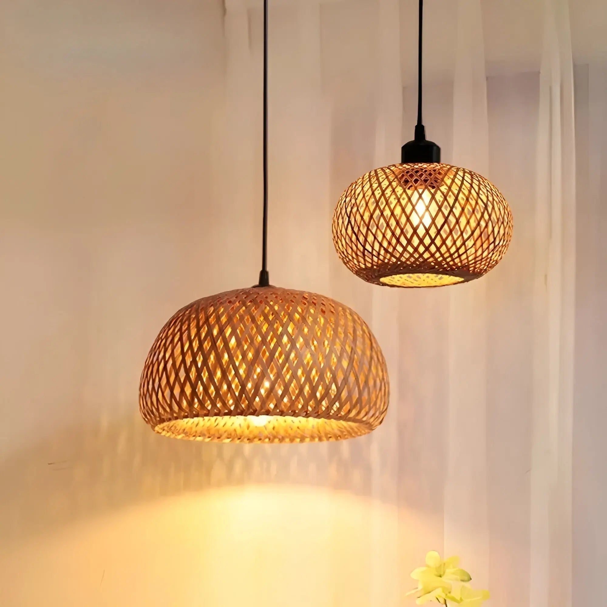 Maliben | Elegant Rattan Pendant Light: Luxury Lighting For Any Space