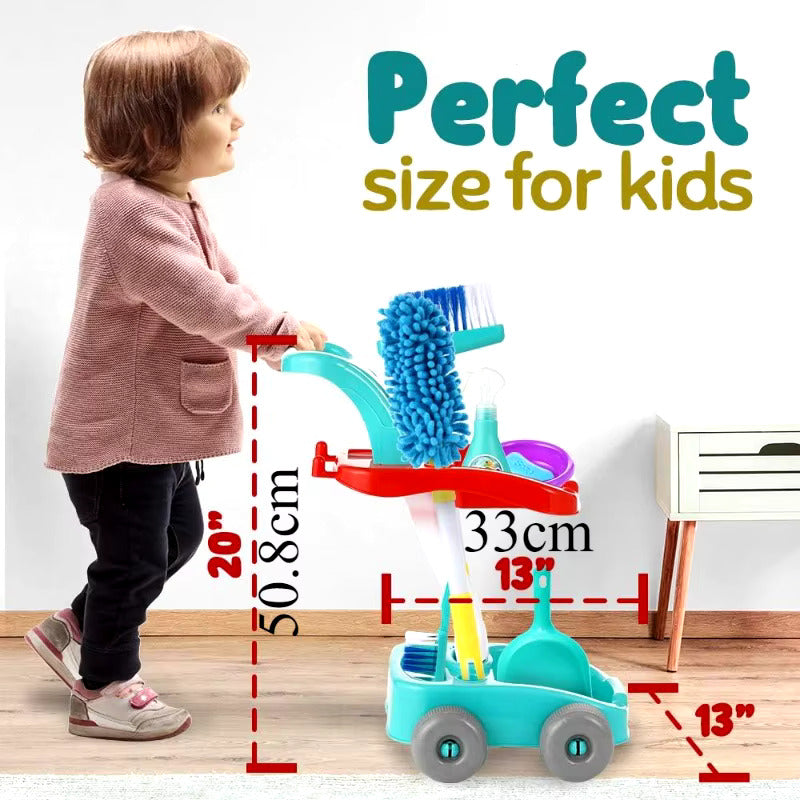 Maliben | Cleanteam | Cleaning While Playing - Fun Cleaning Playset For Little Helpers