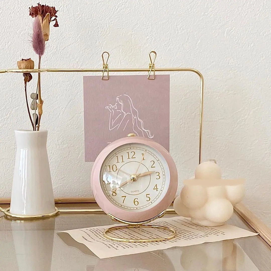 Maliben | Retro Vintage Style Gold Accent Alarm Clock