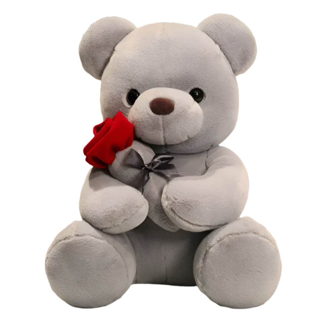 Maliben | Rosebear Plush Bear | 3-In-1 Teddy Bear With Roses, 23-45 Cm – A Loving Symbol Of Affection