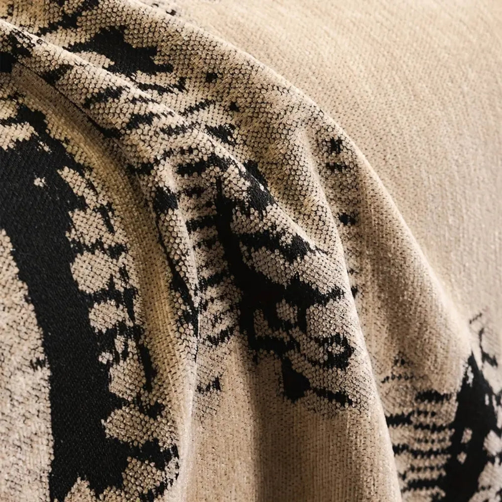 Maliben | Rustic Abstract Chenille Sofa Cover