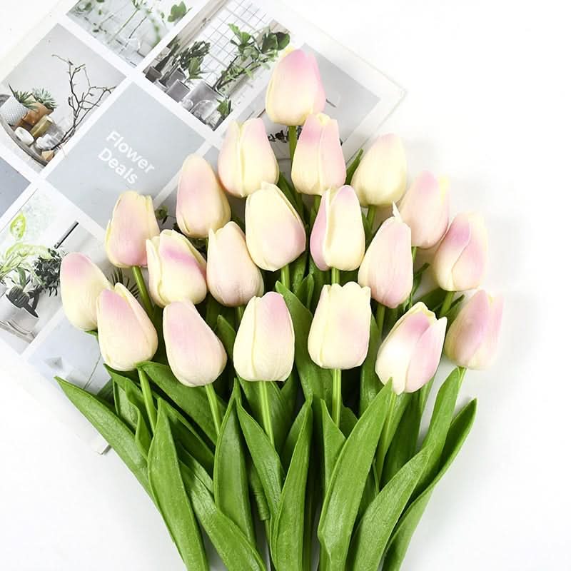 Maliben | Artificial Tulip Bouquet With Realistic Lifelike Flowers