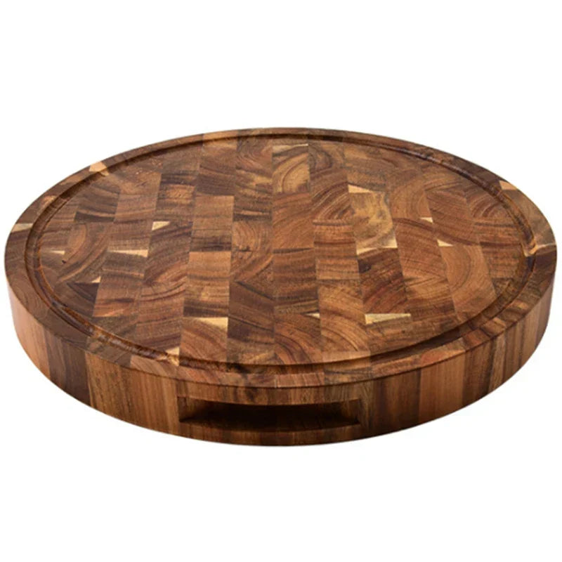 Maliben | Butchergrain | Thick Round Acacia Butcher Block