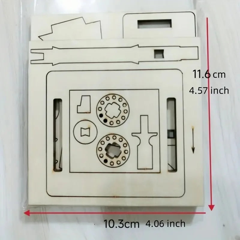 Maliben | Diy Wooden Hand-Cranked Animation Machine Desktop Decor Kit