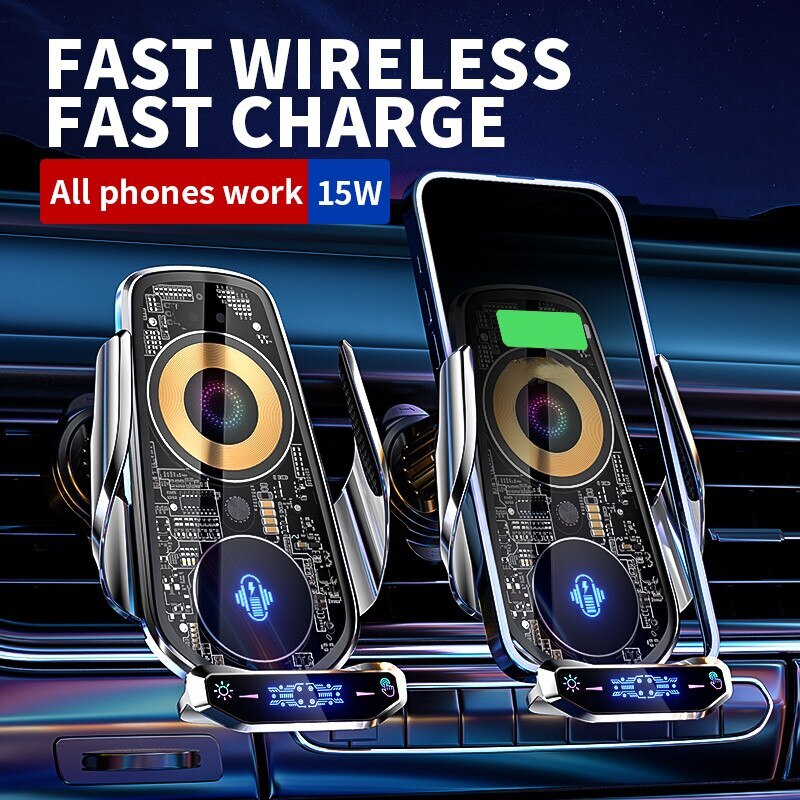 Maliben | Automatic Magnetic Wireless Charging Car Phone Holder