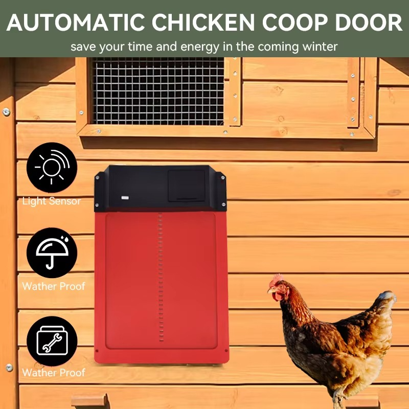 Maliben | Smart Automatic Chicken Coop Door Opener With Light Sensor And Waterproof Design