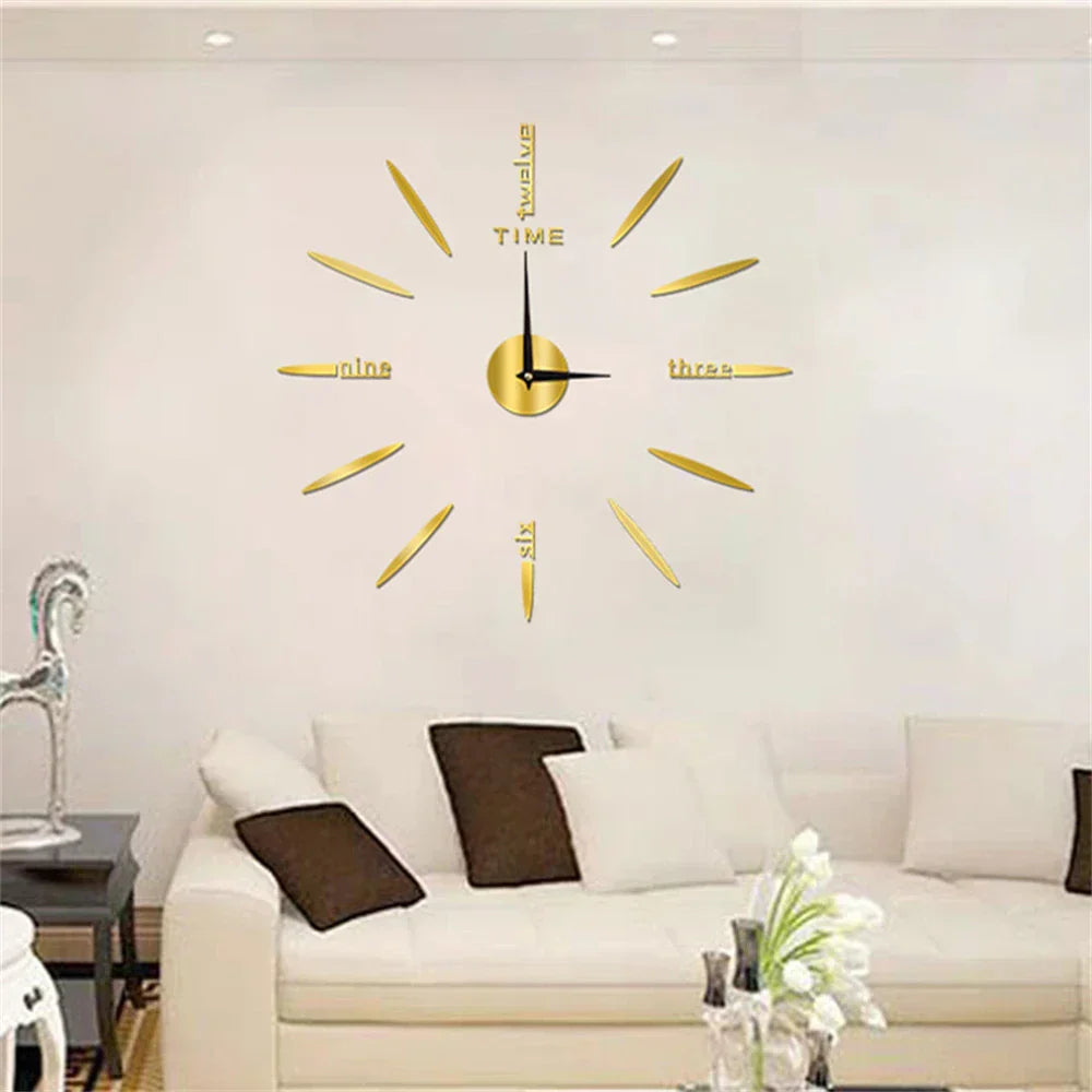 Maliben | New large unique style acrylic wall clock