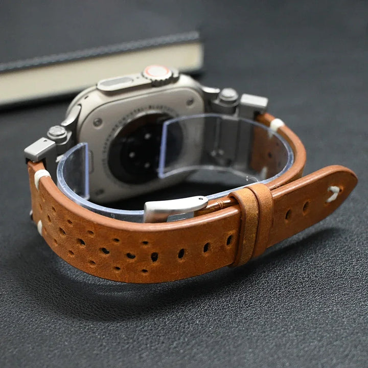 Maliben Genuine Leather Apple Watch Band — Fits All Models