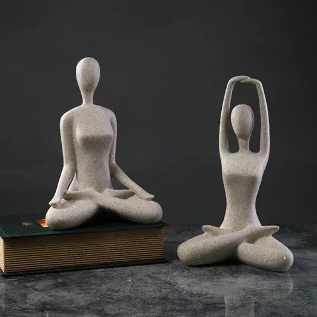 Maliben | Zenjoy Woman In Yoga Statue – Modern Indoor Decoration Made Of Resin