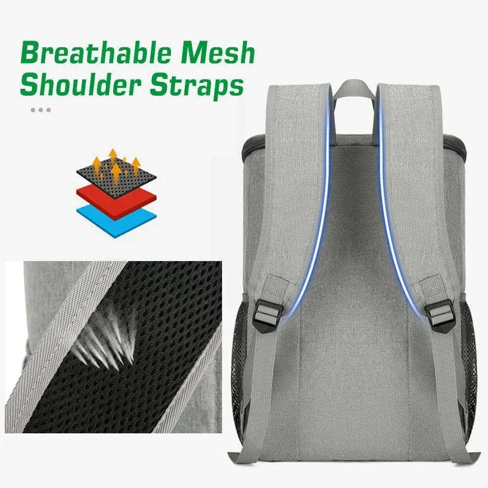 Maliben | Frostopak Cooler Backpack 30l | Leakproof & Insulated | For Camping, Hiking & Picnics | Oxford Fabric