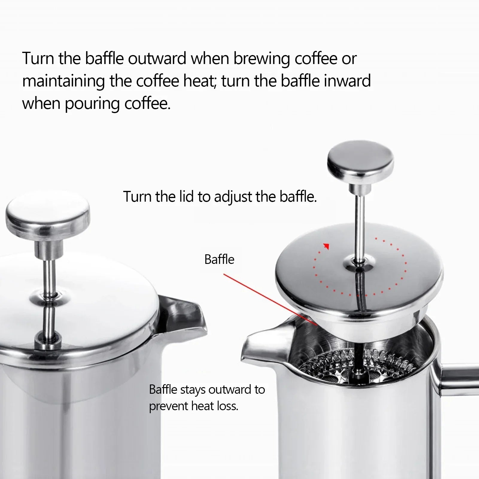 Maliben | Stainless Steel French Press Coffee Maker