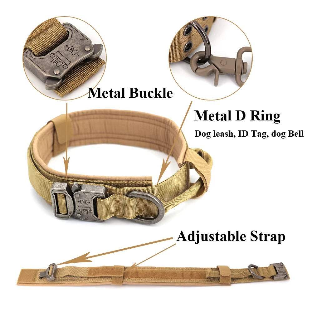 Maliben Tactical Dog Harness and Leash Set for Medium and Large Dogs