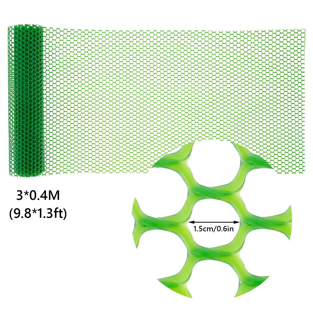 Maliben | Flexguard Mesh | Plastic Fence Net For Garden & Tree Trunk Protection | 300 × 40 Cm / 600 × 40 Cm | Weatherproof & Customizable