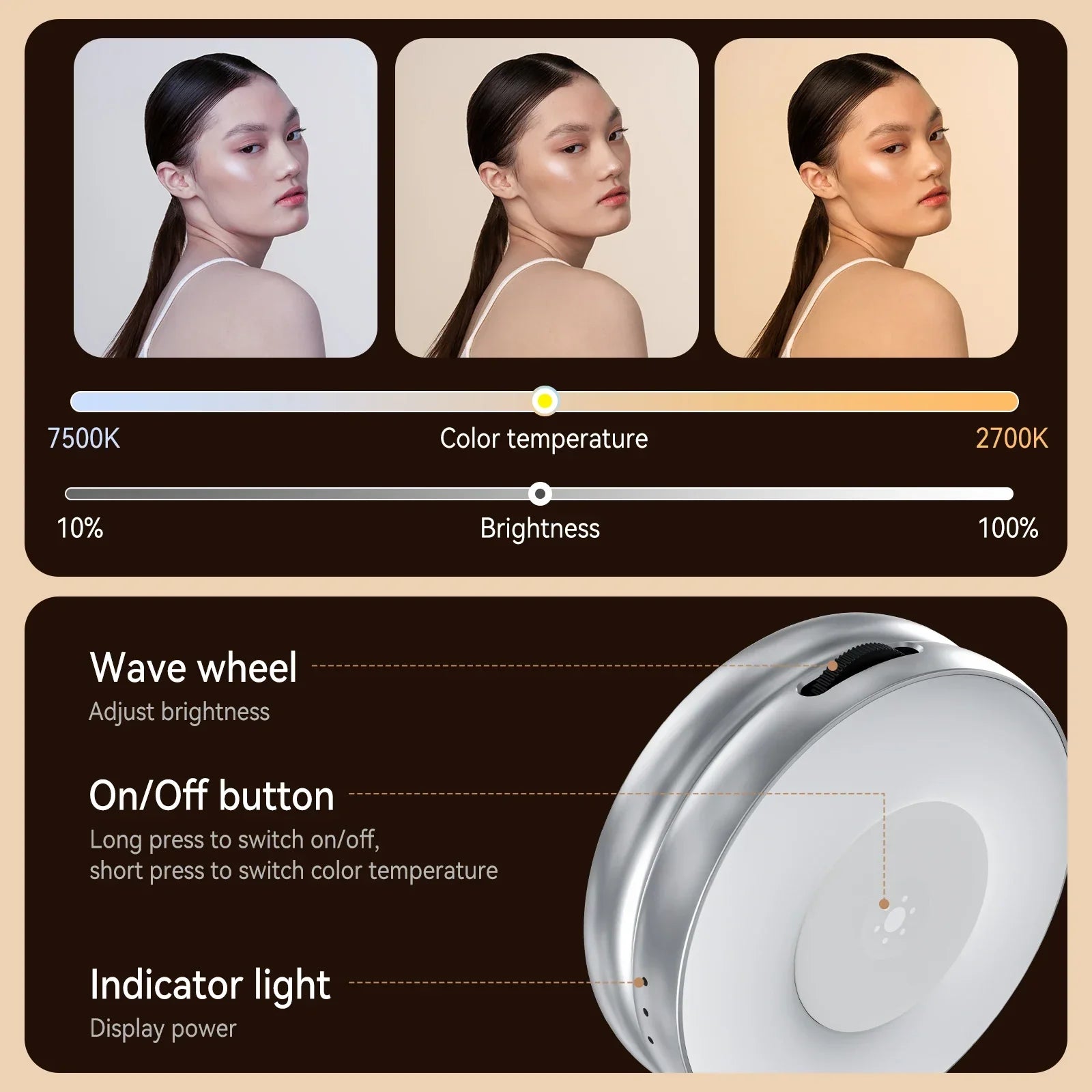 Maliben | Magsafe Adjustable Selfie Fill Light