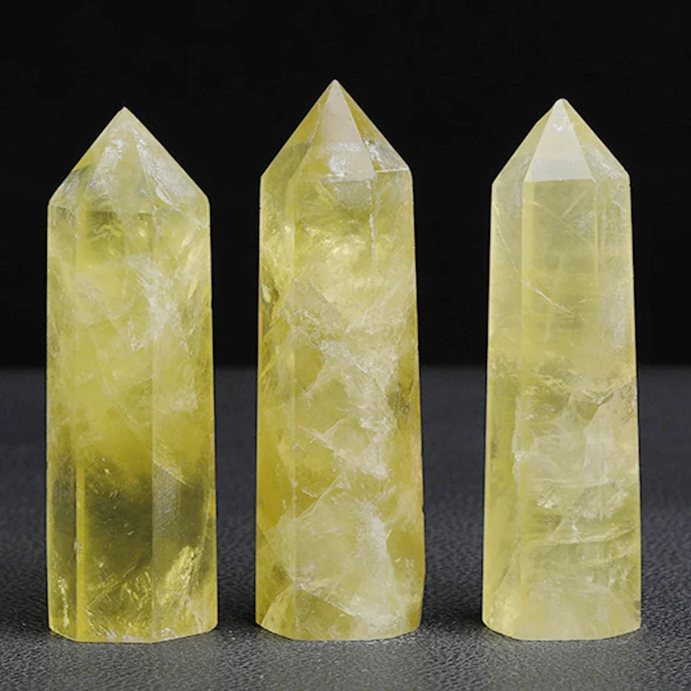 Maliben | Crystal Obelisk Elaria | Natural Stone Healing Stone | For Meditation & Reiki | 4–8 Cm