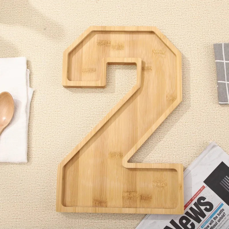 Maliben | Wooden Numbers Serving Tray