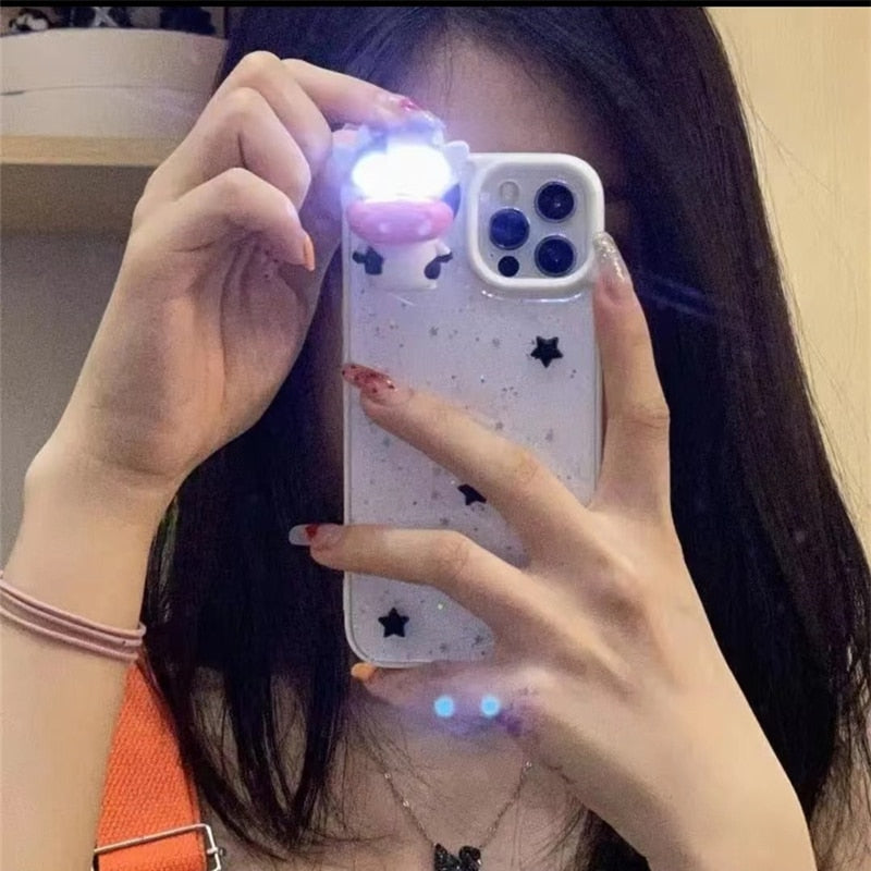 Maliben | Glowing Cow 3d Transparent Iphone Case