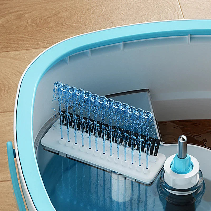 Maliben | Aquapure Spin Mop | 360° Rotating Mop With Water Separation | Hands-Free Cleaning System | 2.5l Bucket