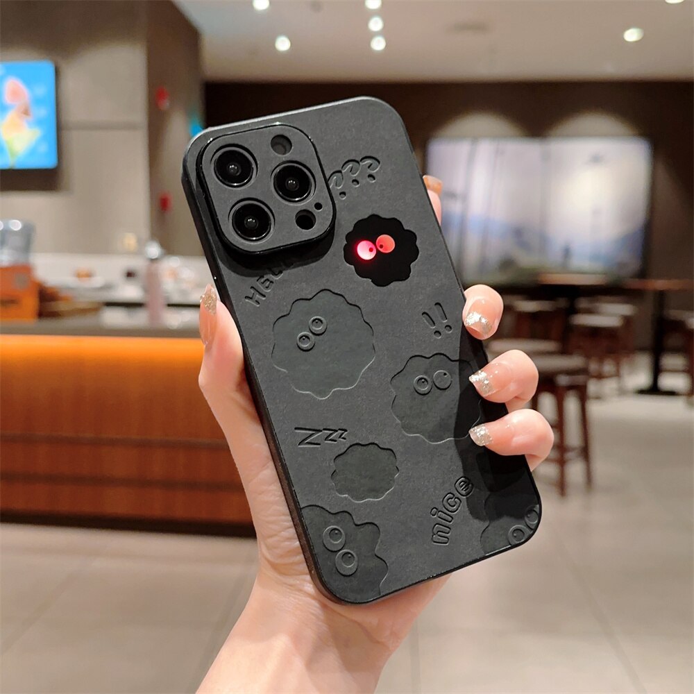 Maliben | Cute Monster Shockproof Leather Iphone Case