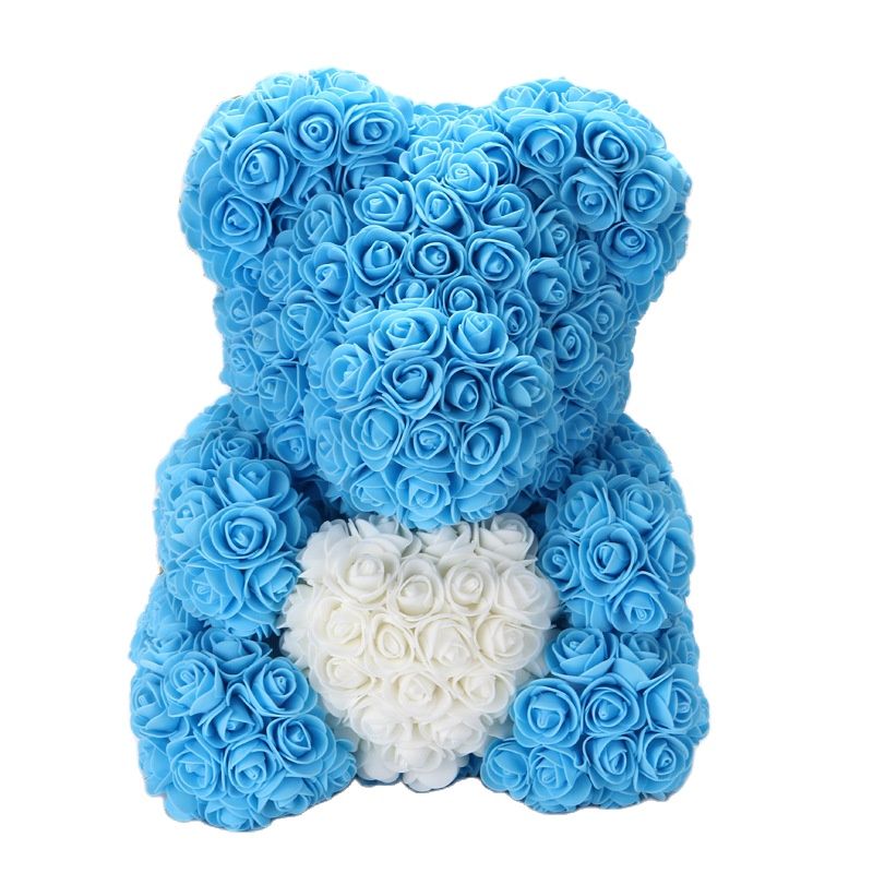 Maliben | Artificial Rose Flowers Teddy Bear