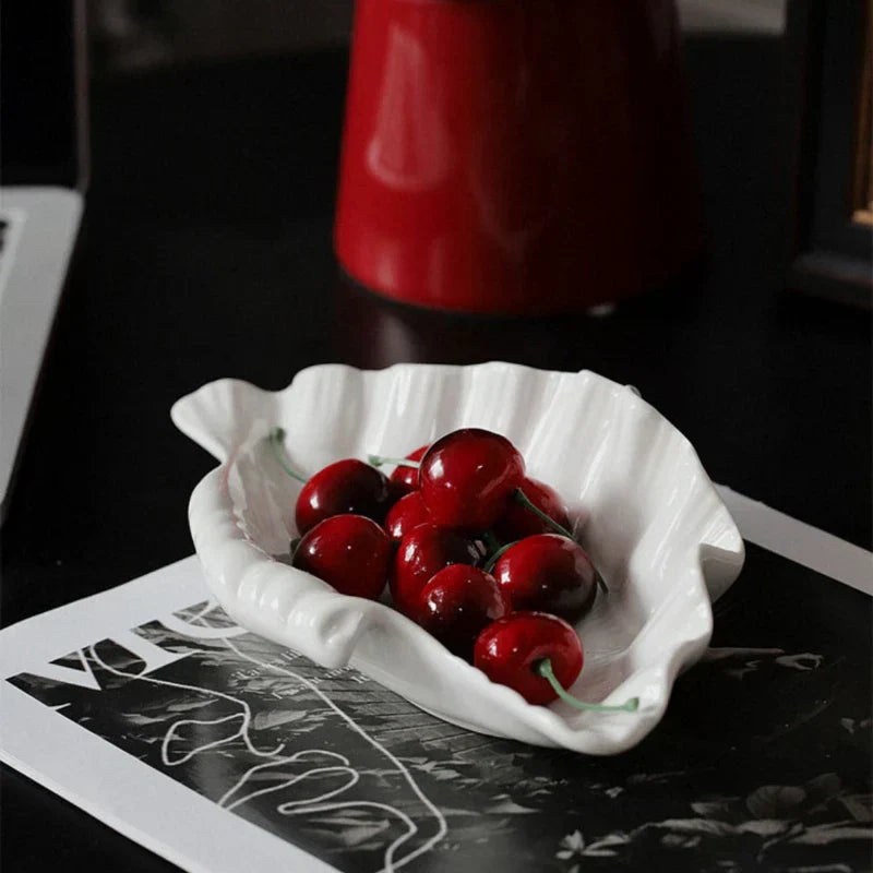 Maliben | Cream Ceramic Shell Plate