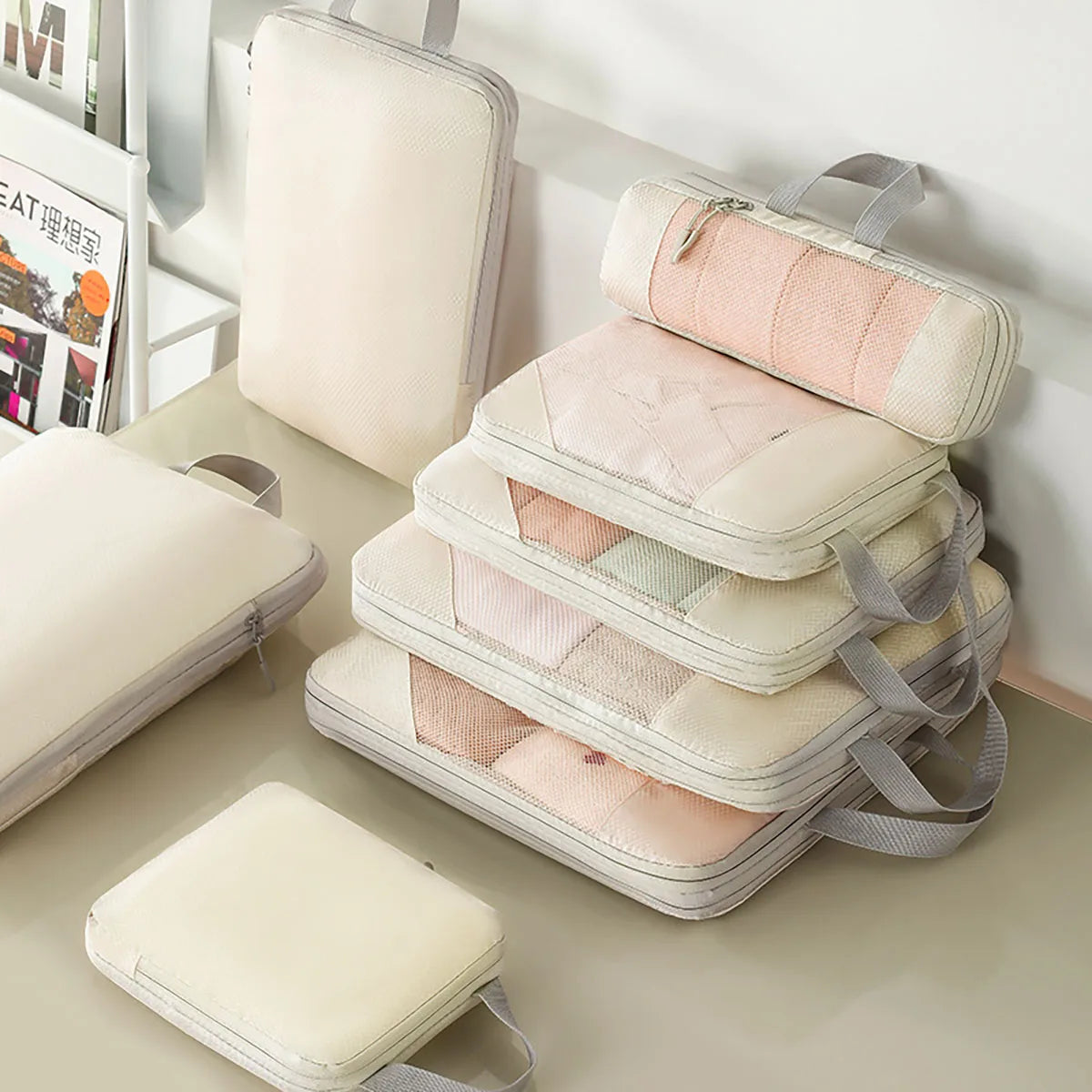 Maliben | Packnest Compression Organizer Set | 5-Piece | Space-Saving & Water-Repellent | Ideal For Travel & Everyday Use