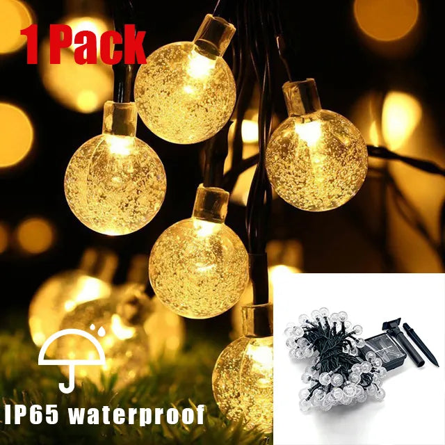 Maliben | 100 Led Solar String Lights Outdoor - Waterproof