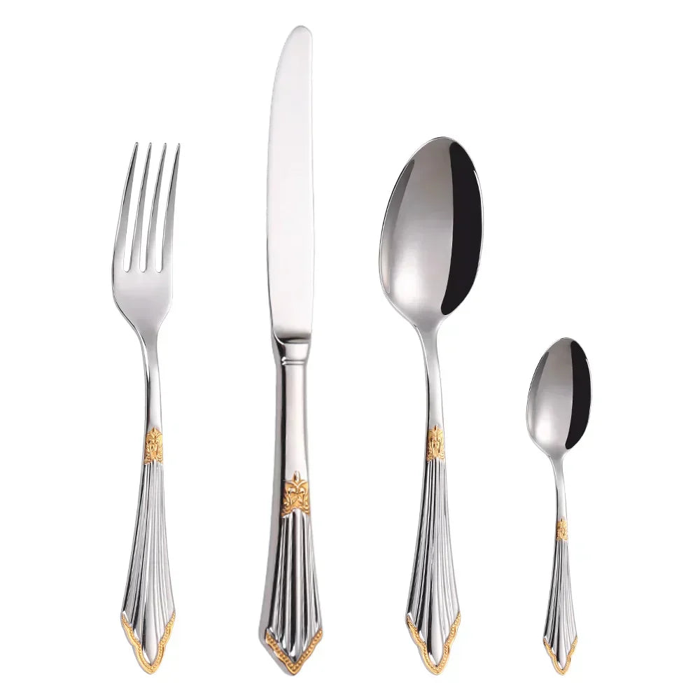 Maliben LuxSpoon — Elegant cutlery set in golden design