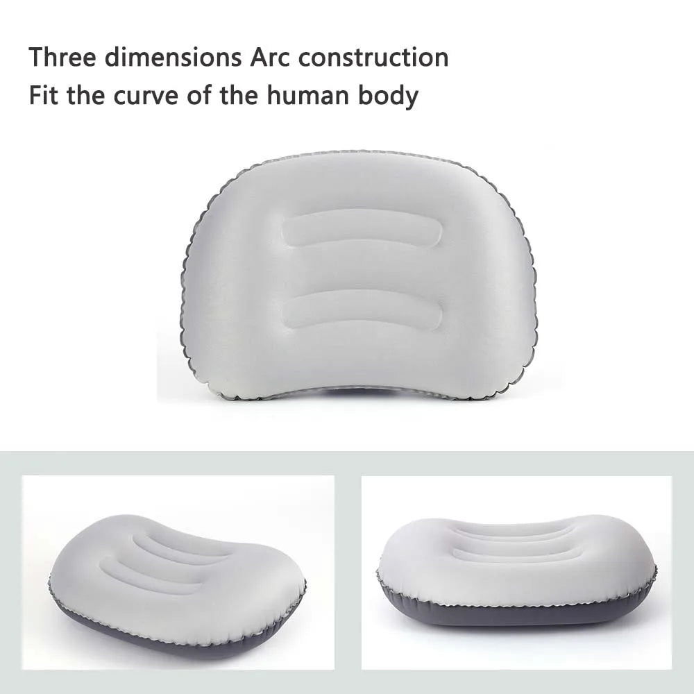Maliben | Airnest Inflatable Outdoor Pillow | Compressible & Foldable | Neck Support For Camping, Hiking & Travel