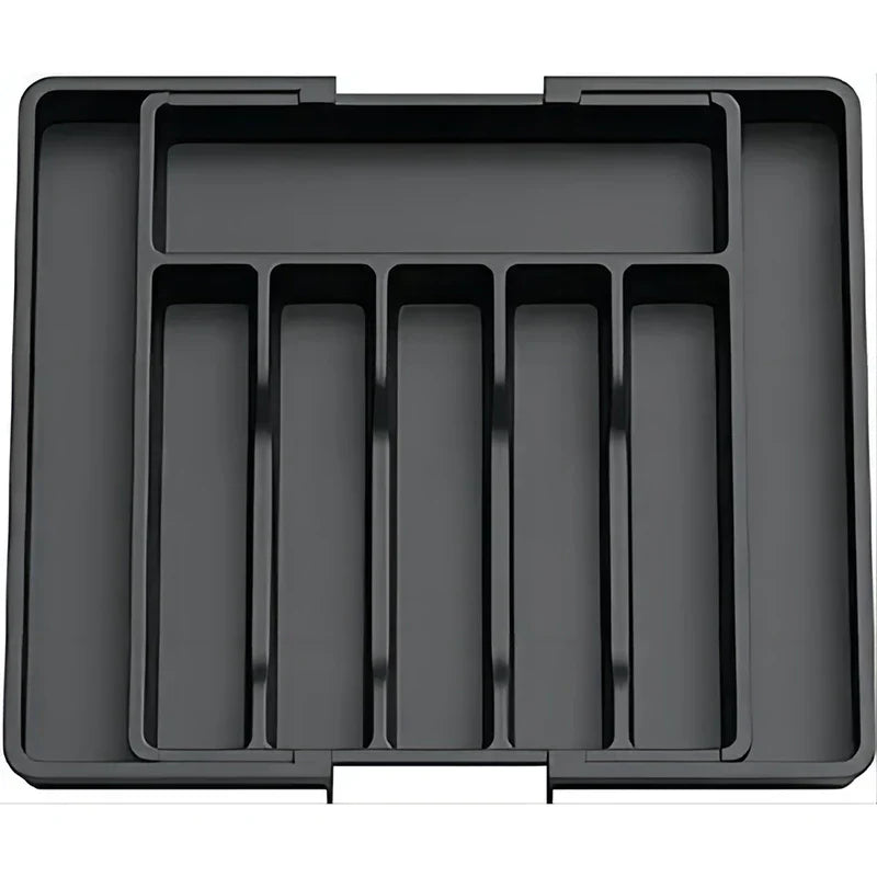 Maliben | Modulora Cutlery Drawer Insert | Expandable Cutlery Organizer | Adjustable Storage System Made Of Pp | 38×35 Cm