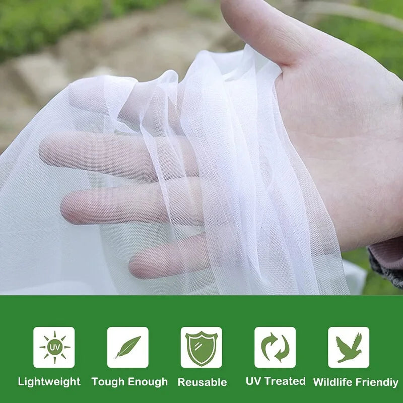 Maliben | Gardivia Vegetable Protection Net | High-Density Insect Net Made Of Polyethylene | Uv Resistant & Breathable | For Raised Beds & Vegetable Cultivation