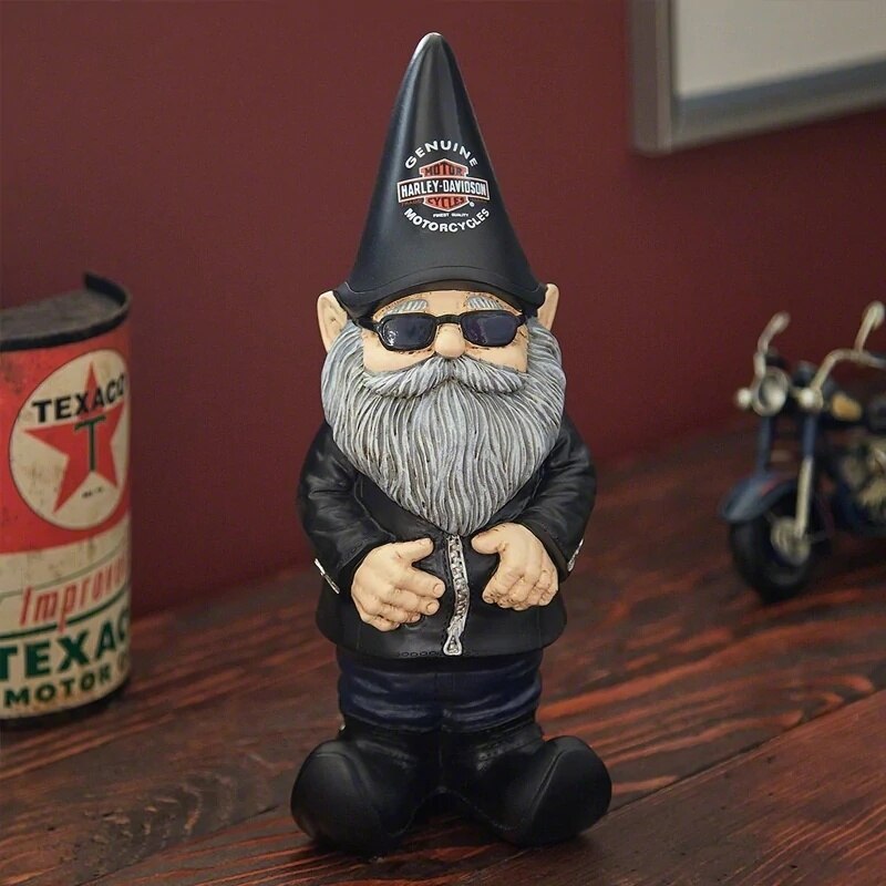 Maliben | Charming Locomotive Gnome Garden Ornament