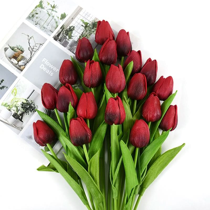 Maliben | Artificial Tulip Bouquet With Realistic Lifelike Flowers