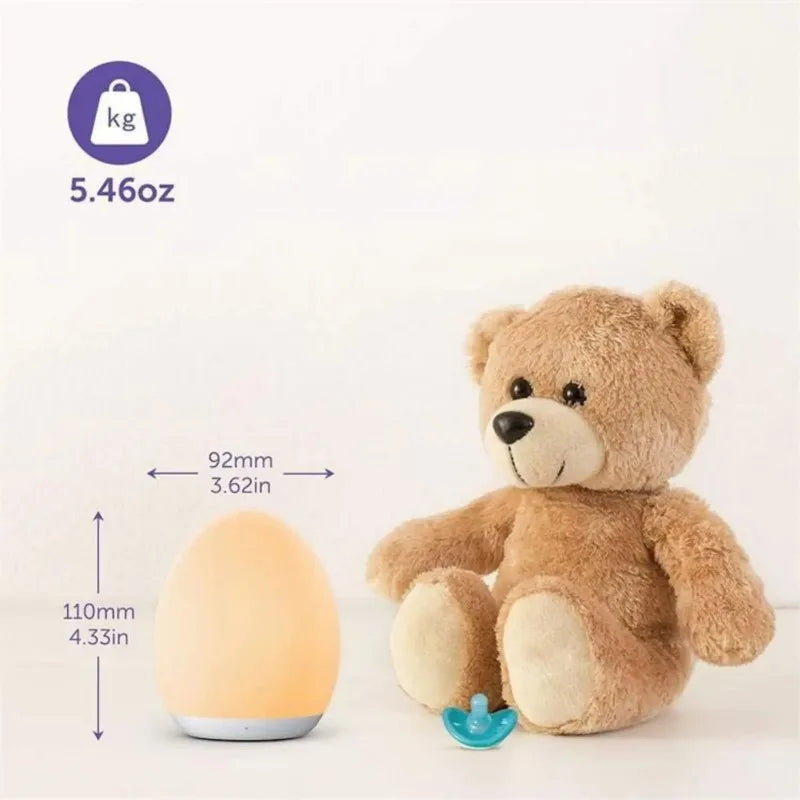 Maliben | Lumiboo Night Light | Rgb & Warm White | Touch Control | 100h Battery | 12 × 10 Cm | Baby & Children's Room