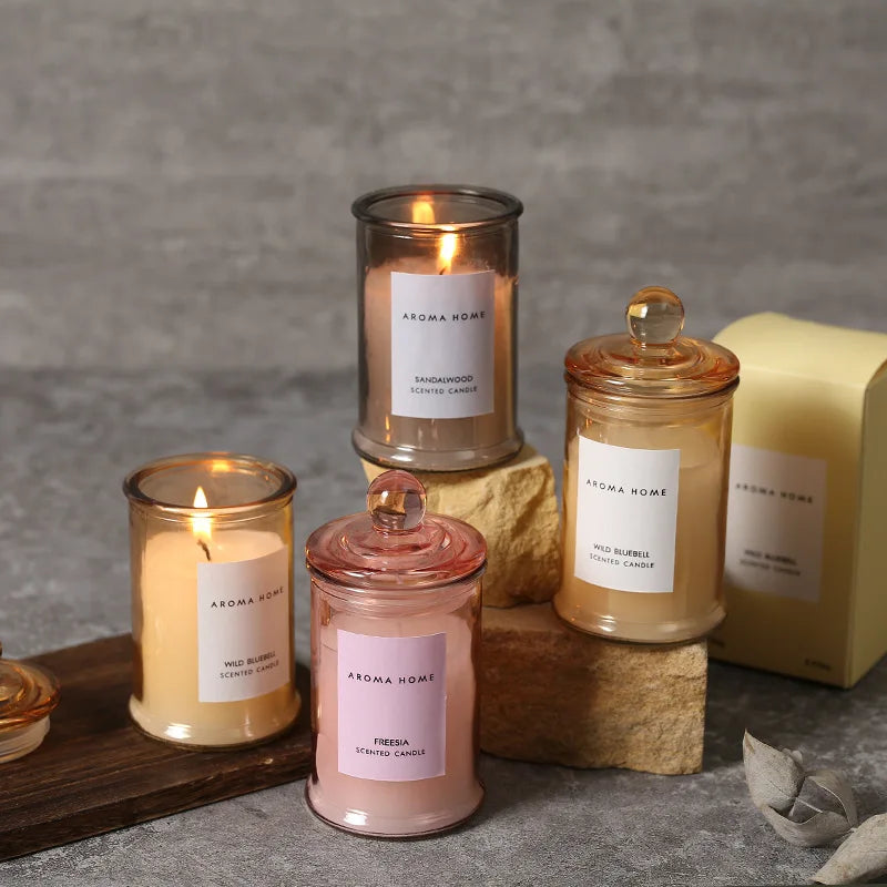 Maliben | Vintage Scented Candle Glass Soy Wax Aromatherapy
