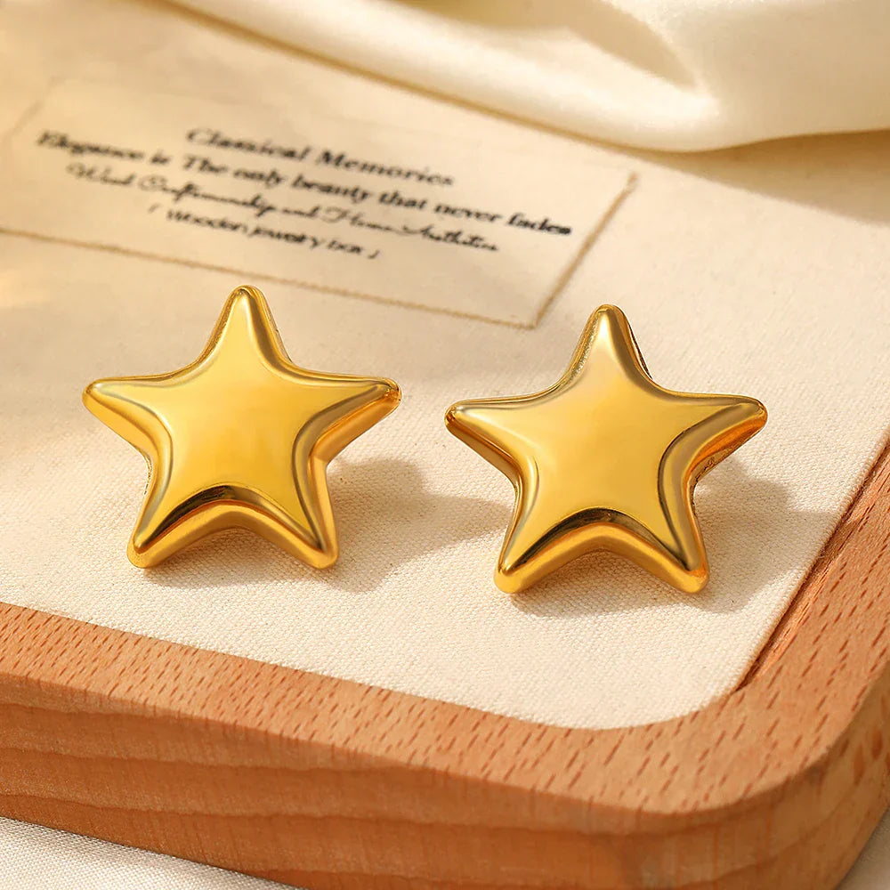 Maliben | Flashy Star Stud Earrings