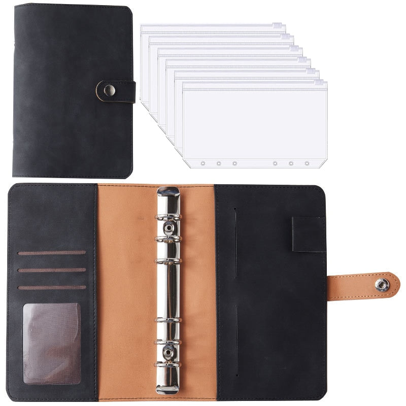 Maliben | Financial Planner Leather Multi Pocket Bill Organizer Notebook