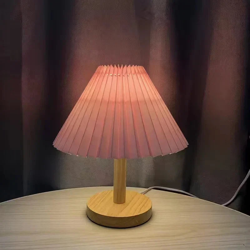 Maliben | Foldable Pleat Table Lamp - Stylish Foldable Led Table Lamp For Unique Interior Design