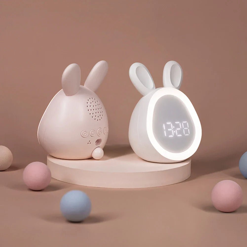 Maliben | Children's Alarm Clock In Rabbit Shape With Led Night Light - Bunniglow