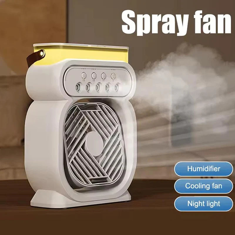 Maliben | 3in1 Air Cooler Led Night Lamp Humidifier Fan