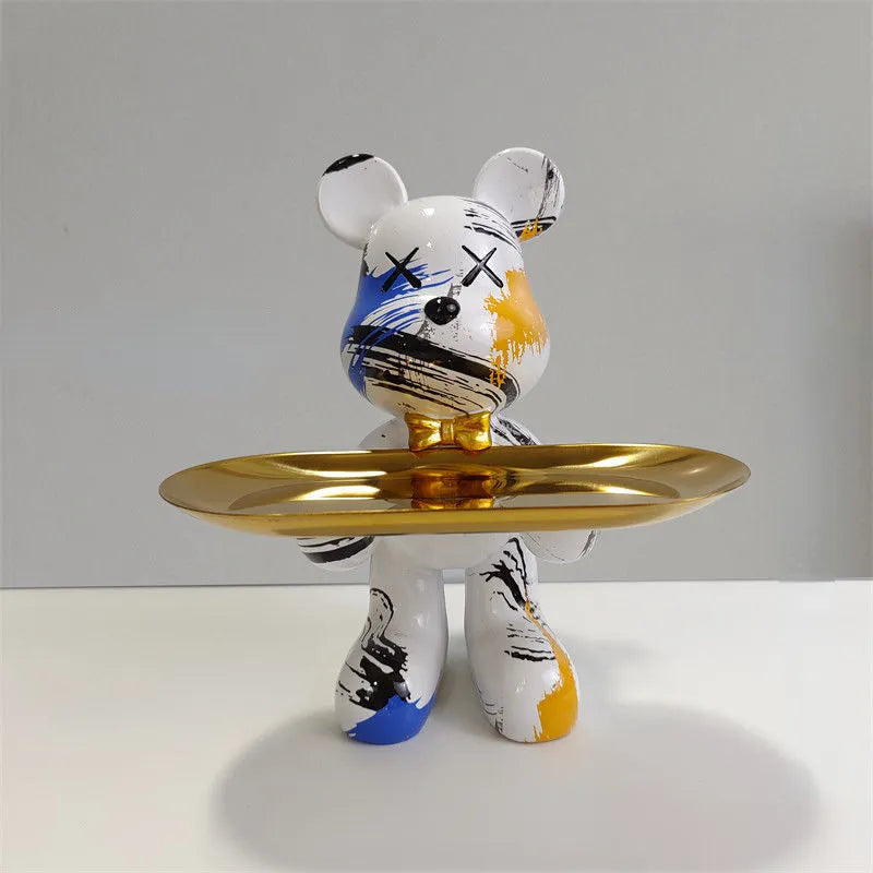 Maliben | Bear Statue With Tray