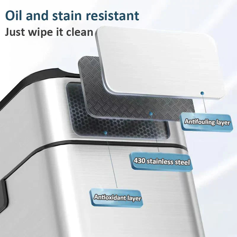 Maliben | Smart Stainless Steel Automatic Sensor Trash Bin