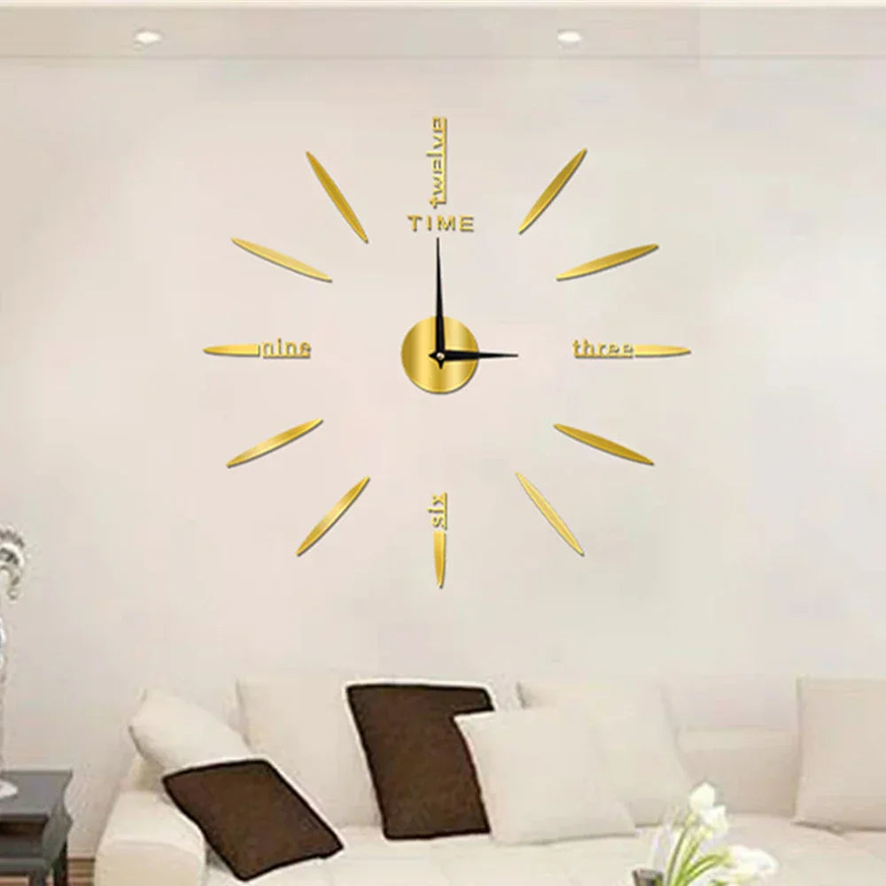 Maliben | New large unique style acrylic wall clock