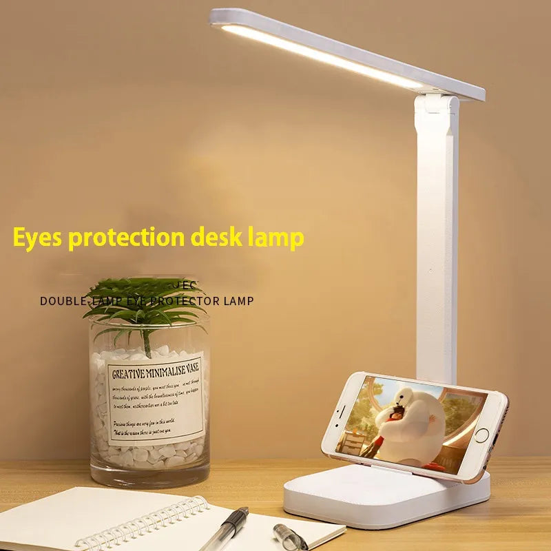 Maliben | 6000 Mah Rechargeable Led Desk Lamp Usb Touch Dimmable Foldable Eye-Friendly Reading Light