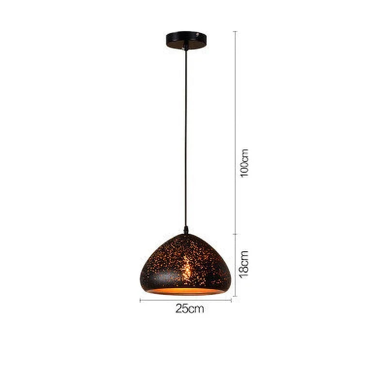 Maliben | VIntage Iron Pendant Lamp in Scandinavian Retro Loft Style