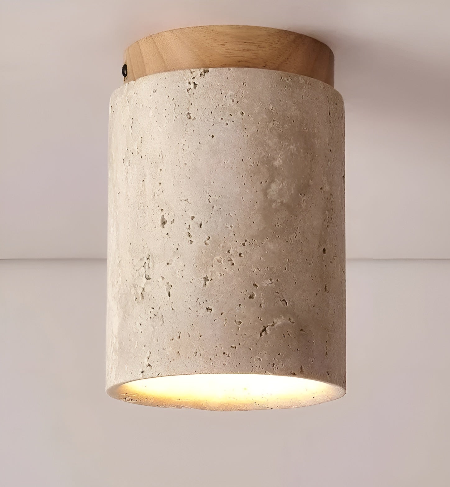 Maliben | Zenelegance Wabi Sabi Luxury Ceiling Lighting - Natural Travertine Led