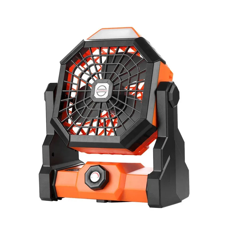 Maliben | Campora Breezelight | 2-In-1 Camping Fan With Led Lantern | 7800 Mah Battery | 270° Rotatable | Usb Rechargeable | For Tent, Outdoor & Travel